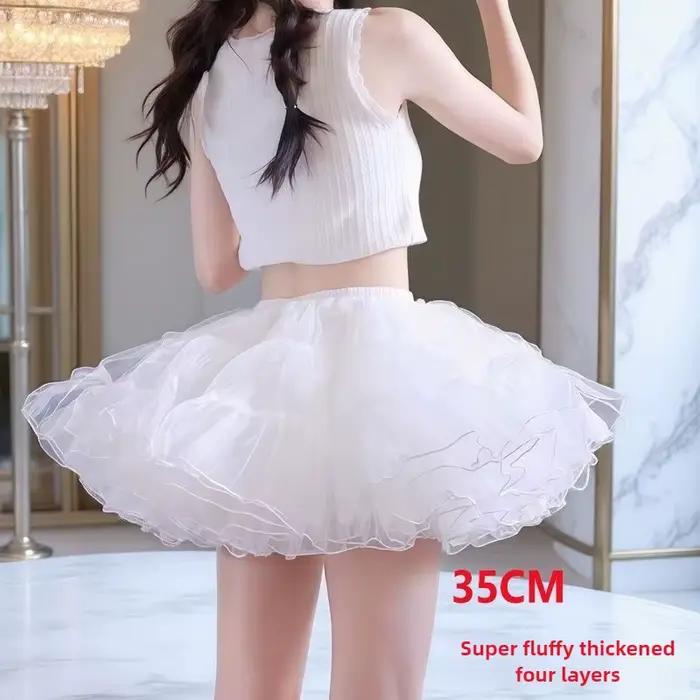 Jupon de soucoupe volante Lolita – Crinoline désossée à volume maximum, sous-jupe invisible sans fil pour gothique quotidien Sweet OP/JSK
