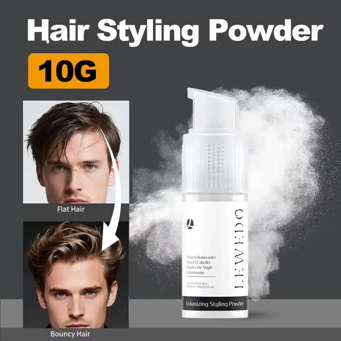 Poudre Coiffante Lewedo pour Cheveux Fins – Spray Matifiant Volumisant – Poudre Coiffante Longue Durée pour Cheveux Texturisés