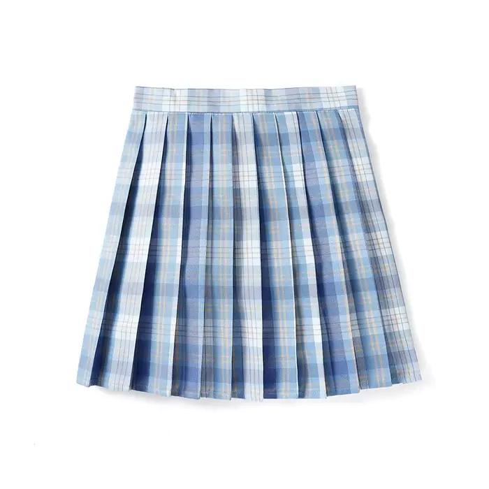 Jupe à carreaux taille haute de sécurité