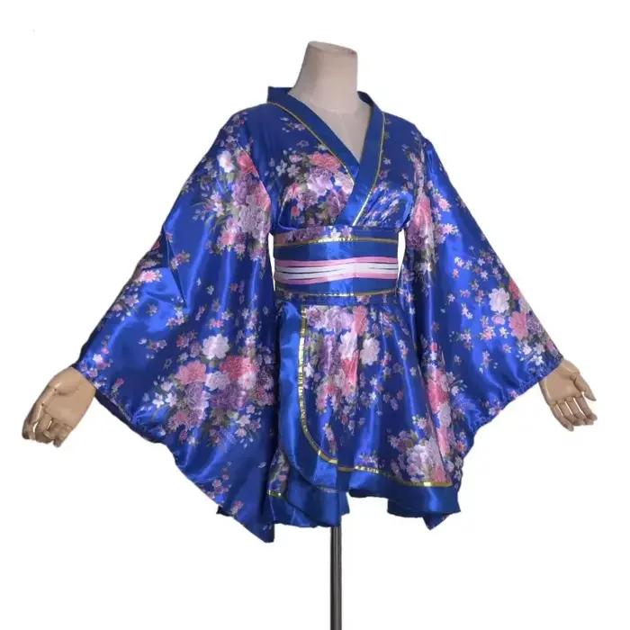 Kimono court pour femmes, style japonais, imprimé, Yukata amélioré, costume de scène, cosplay