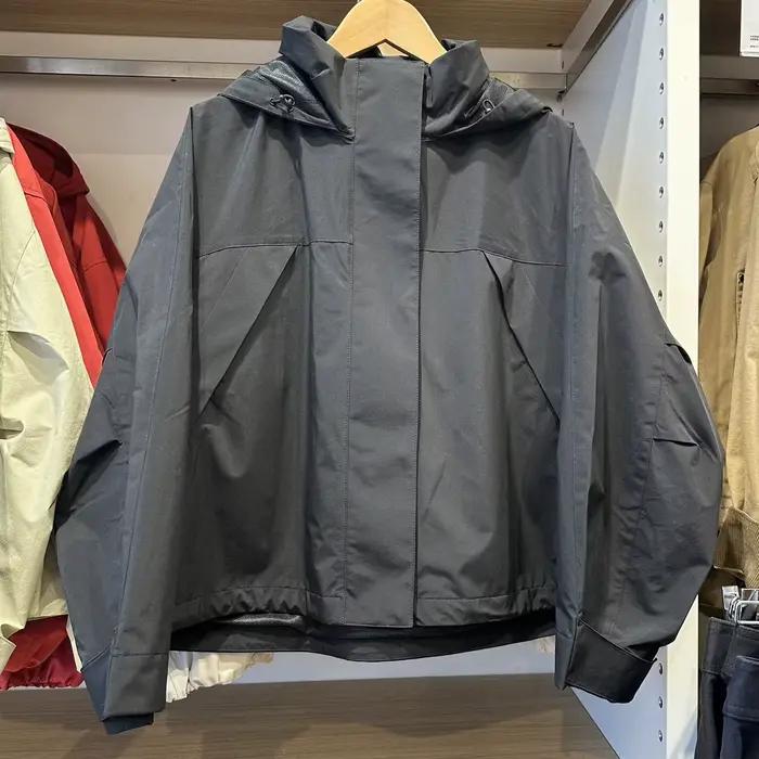 Veste coupe-vent pour femme printemps-automne, manteau tendance de haute qualité à capuche et col montant, streetwear