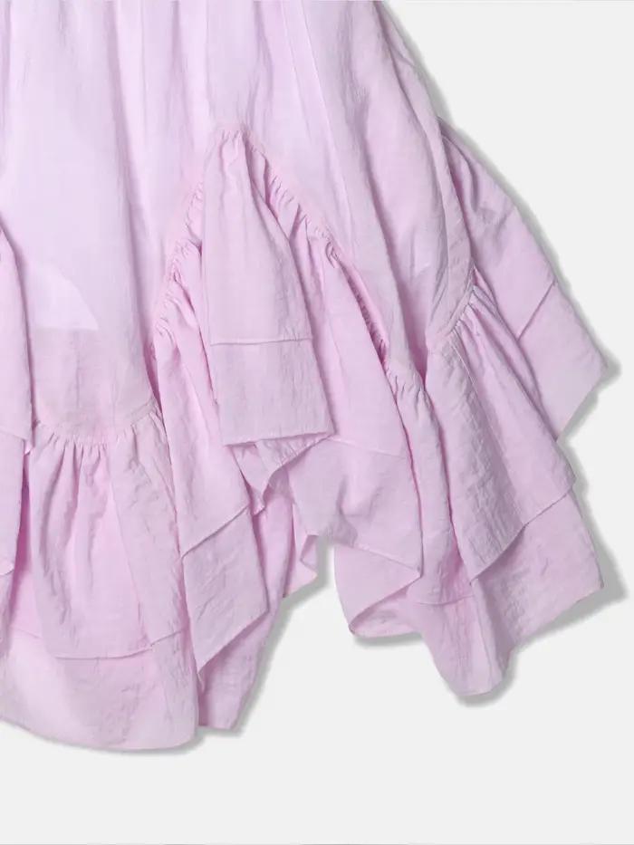Jupe décontractée rose d'été originale imakokoni pour femme