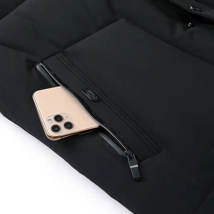 Manteaux d'hiver chauds en duvet de canard pour hommes, vestes longues matelassées à capuche, parkas décontractées unisexes, vestes chaudes coupe-vent de qualité pour couples, pour l'extérieur 