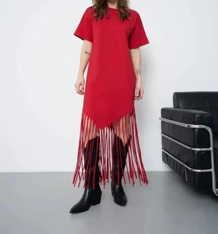Robe longue florale pour femme, grande taille, T-shirt ample, jupe longue