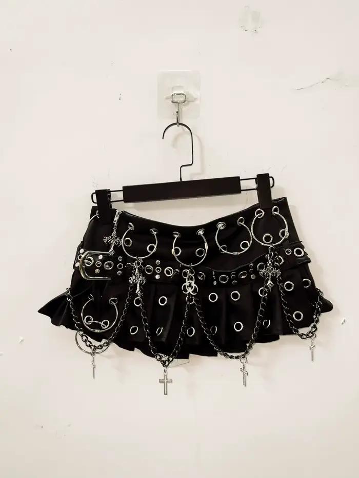 Jupes courtes gothiques vintage, vêtements Harajuku, mode Y2K, RiSALE