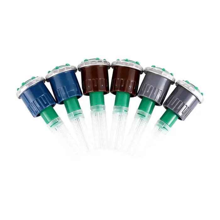 Arroseur rotatif à buse réglable avec arc de 90-210/360 degrés, portée de 2,5-9,1 m pour l'irrigation des jardins, buse de dispersion Ray Jet