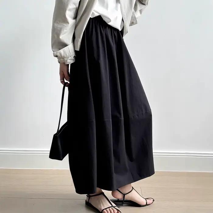 Jupe longue blanche printemps-été pour femme