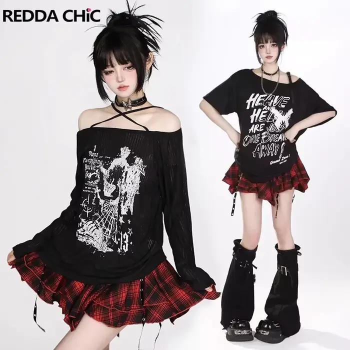 REDDACHiC – Mini jupe à volants fluide