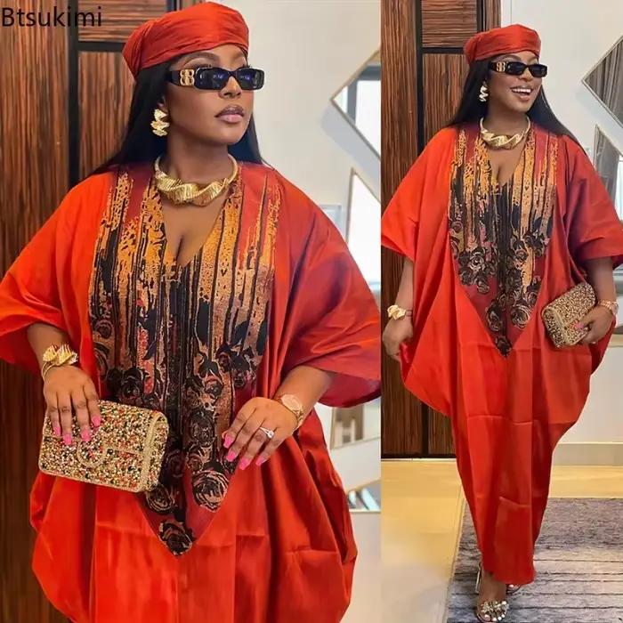 Robes longues de style ethnique africain pour femmes 2026, imprimées traditionnelles, patchwork, abayas musulmanes, hijab, robes amples pour femmes, grande taille