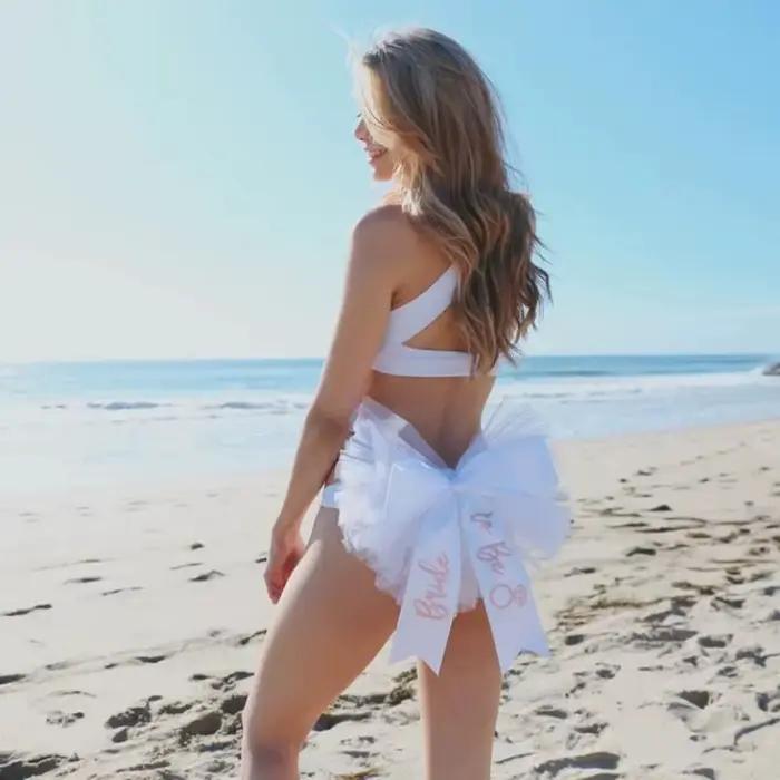 Ensemble jupe tutu rose doré pour future mariée