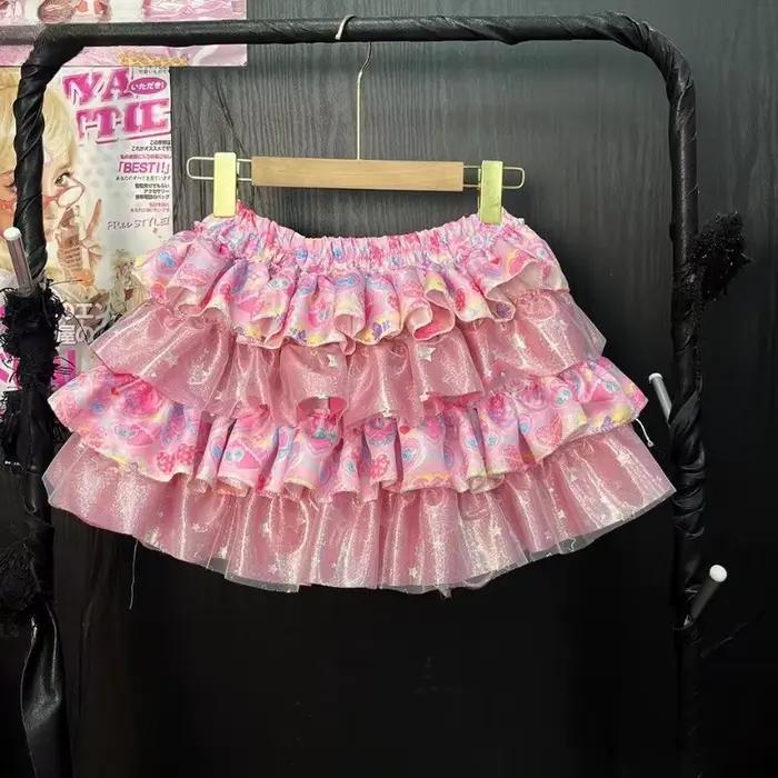 Mini jupe d'été Style Lolita japonais Kawaii pour femmes