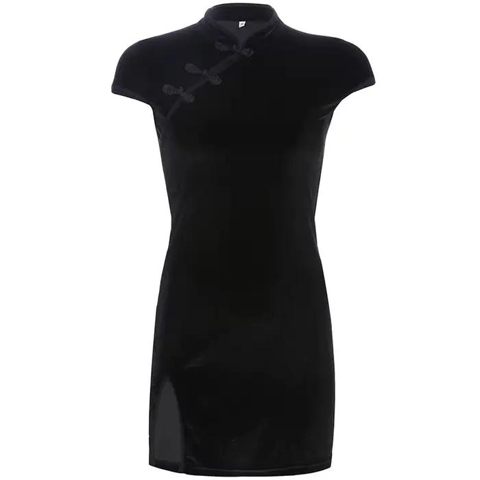 Diablo-Jupe Cheongsam chinoise sexy pour filles