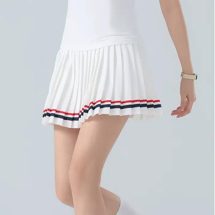 Jupe plissée de tennis pour femme, séchage rapide, anti-frottement, avec poche intérieure, pour le golf, la course, l'entraînement et les loisirs