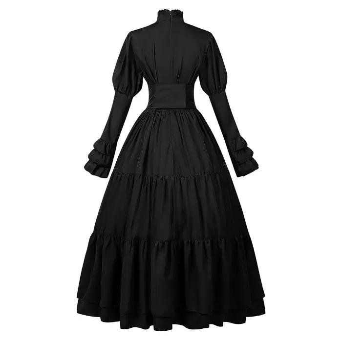 Robe de soirée médiévale victorienne gothique pour femme