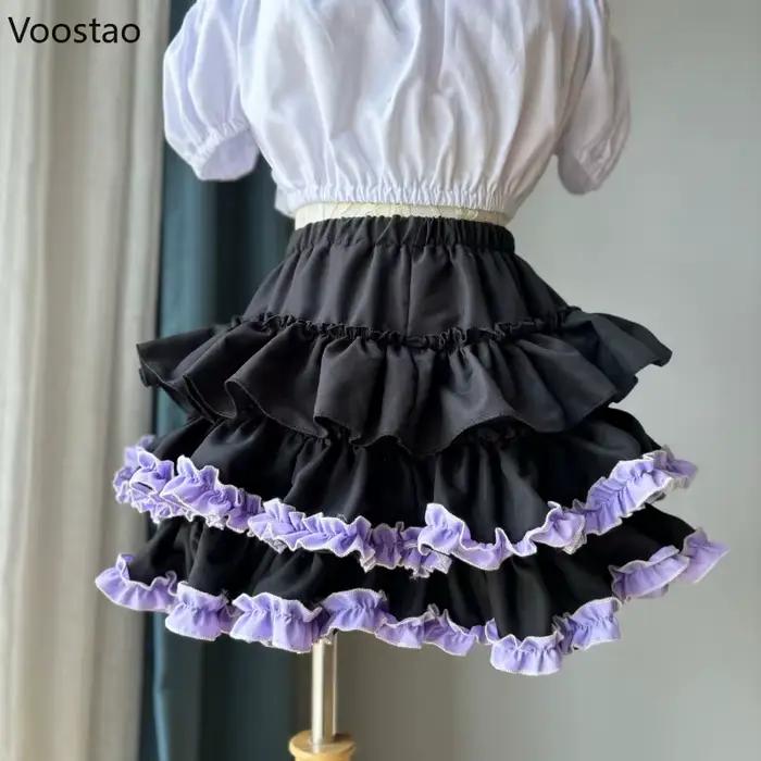 Jupes gothiques japonaises Sweet Kawaii Lolita Cake pour femmes