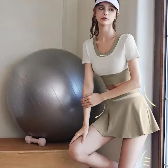 Jupe de sport élastique à séchage rapide pour femme