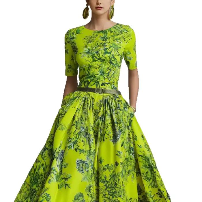 Robe amincissante à fermeture éclair invisible pour femme