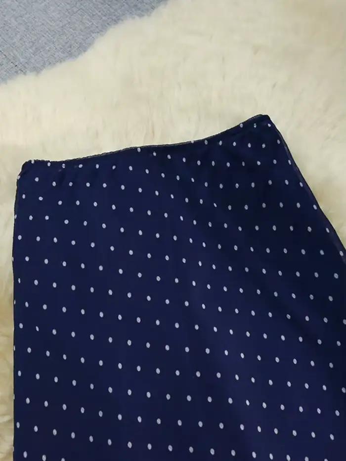 Jupe longue Seoulish à pois imprimés pour femme
