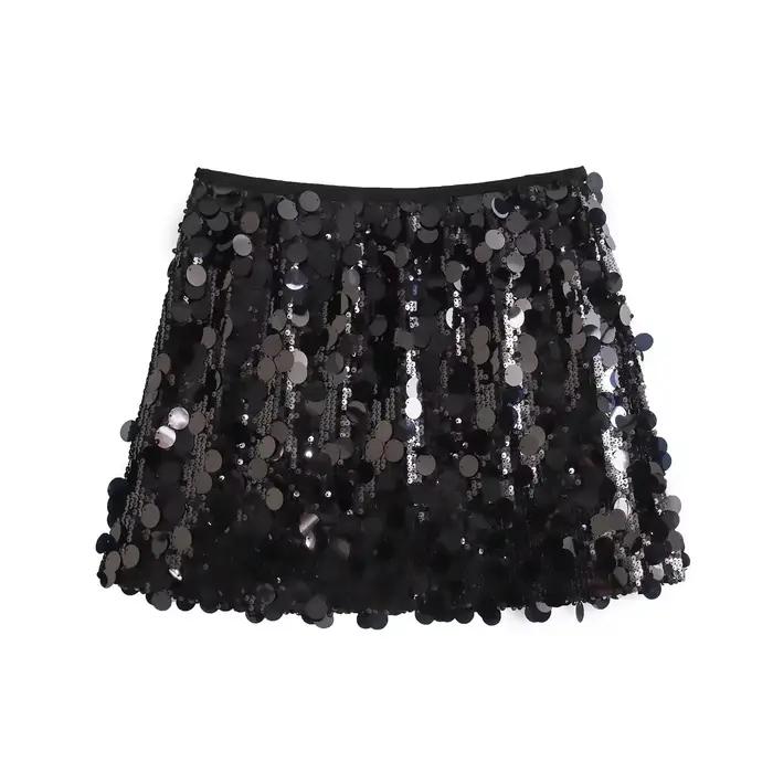 Dames Paillettes Mini Jupe Femmes Sexy De Luxe Taille Haute Jupes Femme D'été Femmes Jupes Streetwear Paillettes Jupe Courte Femme