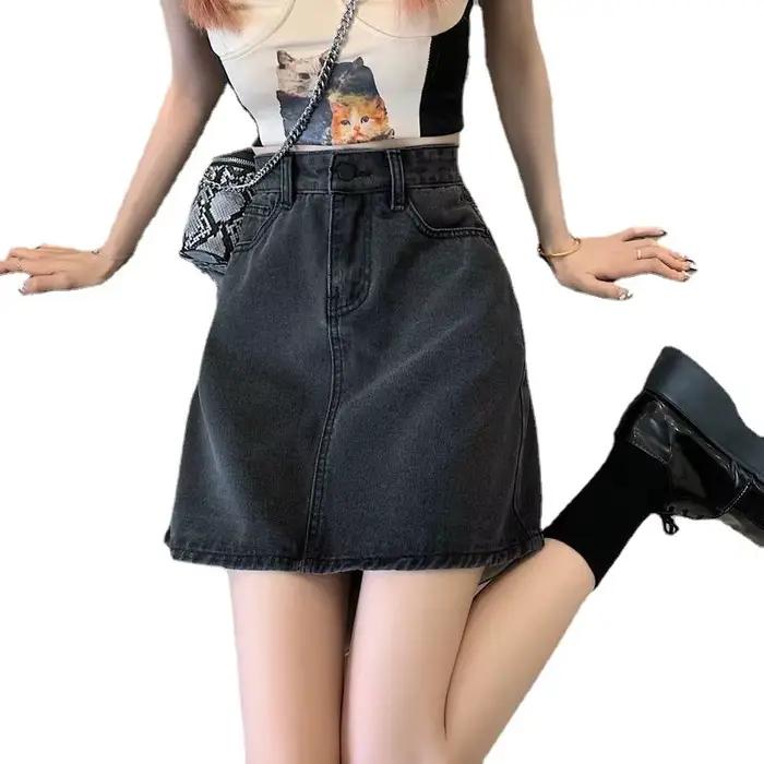 Jupe courte en Denim pour femmes