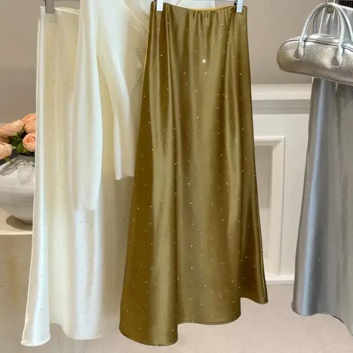OCEANLOVE Jupes sirène en satin pour femme