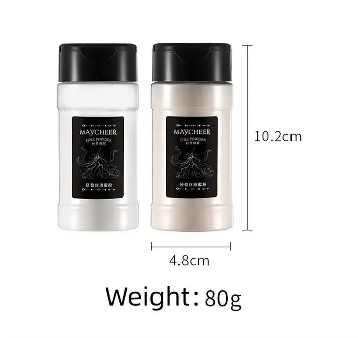 Poudre libre de grande capacité 55g, poudre de poivre naturelle durable, contrôle professionnel de l'huile, imperméable, réglage mat, maquillage