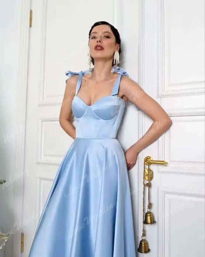 Robe de mariée courte personnalisée, robes de cocktail sexy, robes de mariée simples à col cœur, robes de mariée en satin longueur thé, coupe trapèze 2025