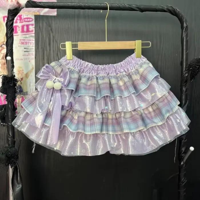 Mini jupe d'été Style Lolita japonais Kawaii pour femmes