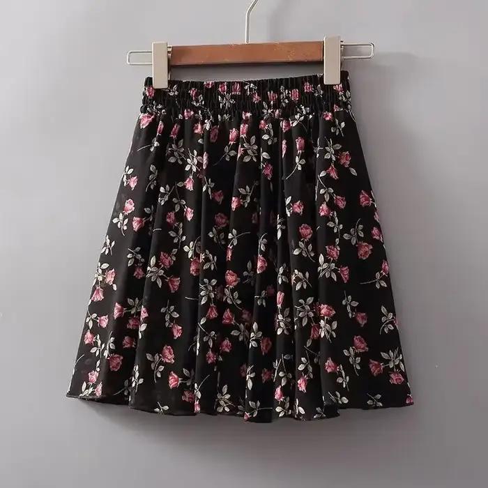 Vêtements dentelle Midi jupe florale femme rose jupes de plage