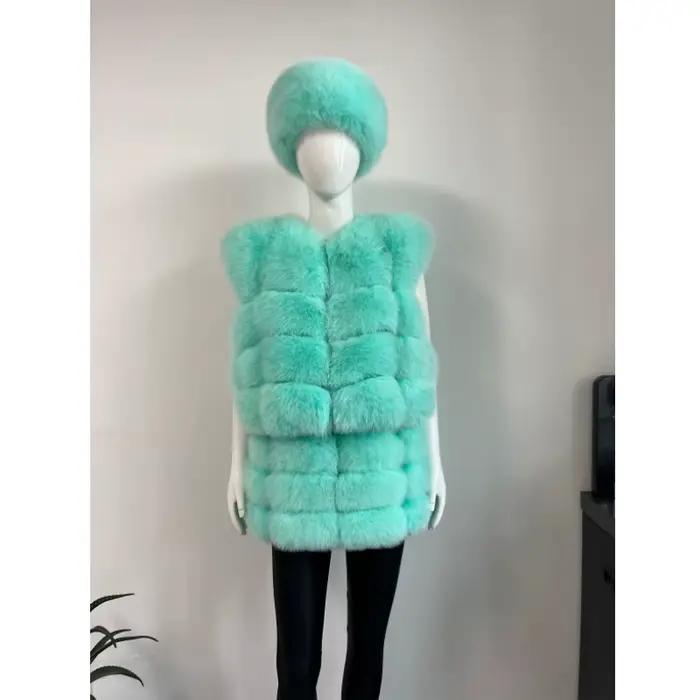 Jupe crayon courte en fourrure de renard véritable pour femme BEIZIRU, élégante et chaude