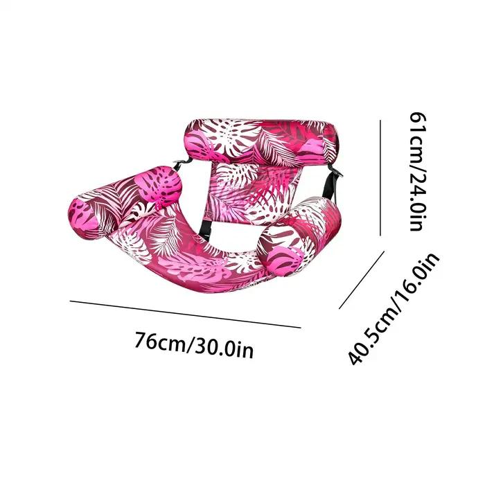 Chaise longue gonflable pour piscine, plage, loisirs, lits flottants, chaise longue flottante d'été avec accoudoirs et dossier