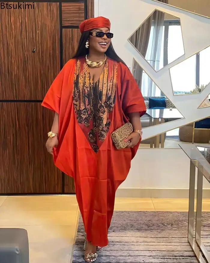 Robes longues de style ethnique africain pour femmes 2026, imprimées traditionnelles, patchwork, abayas musulmanes, hijab, robes amples pour femmes, grande taille