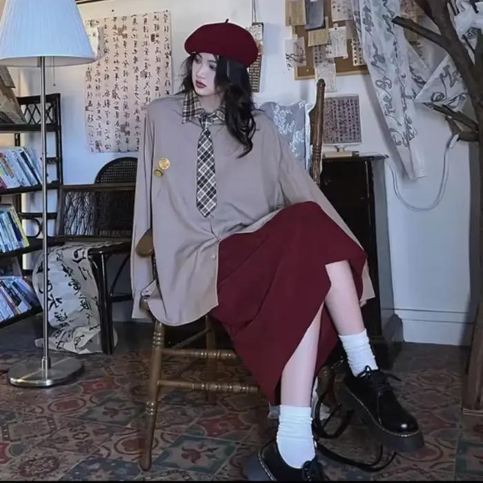 Plus velours jupes droites femmes automne hiver