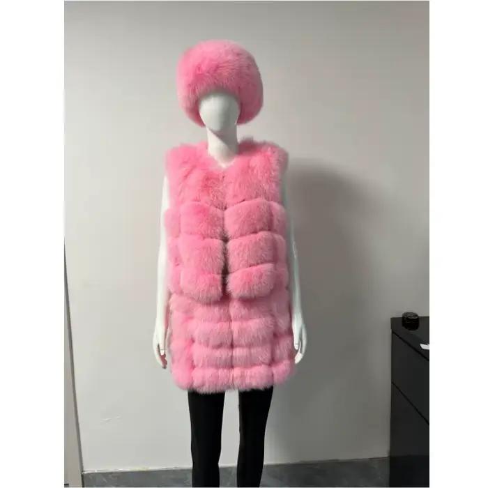 Jupe crayon courte en fourrure de renard véritable pour femme BEIZIRU, élégante et chaude