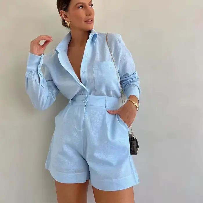 Ensemble 2 pièces à manches longues pour femmes