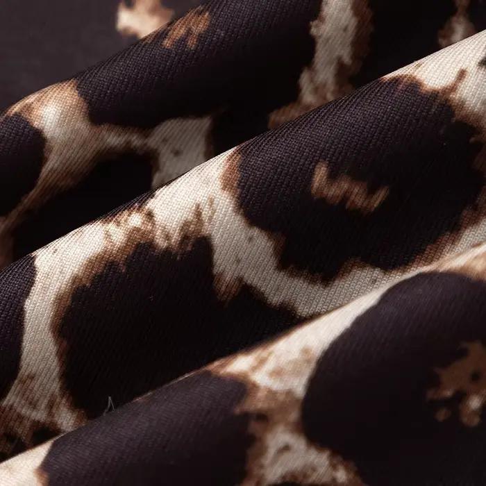 Nouvelle Collection Été – Jupe Courte Élégante et Simple à Imprimé Floral Léopard pour Femme