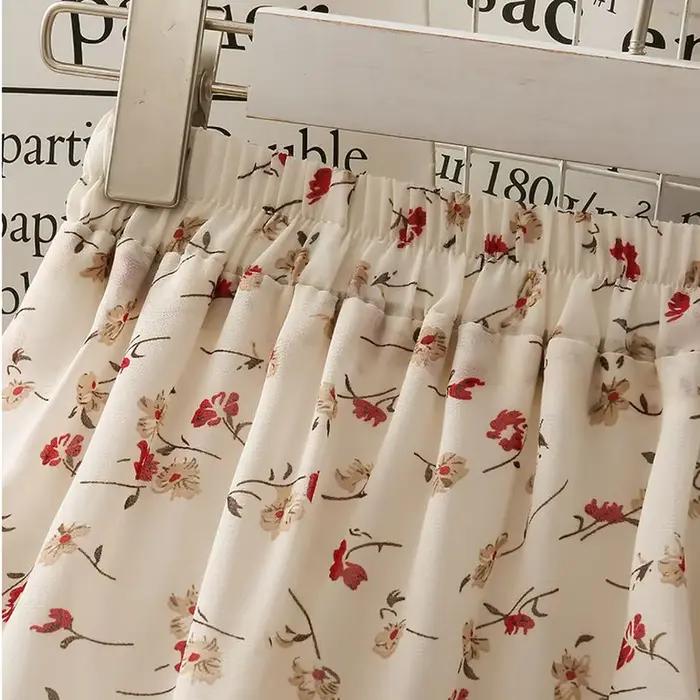 Jupes taille haute en mousseline de soie pour femmes, ourlet irrégulier, volants, chic, élégant, fleur, charmant, streetwear, loisirs, femme, assressenti, mode