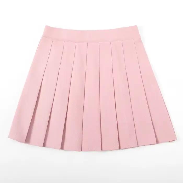 Sans Shorts femmes jupes taille haute a-ligne femme jupe plissée mode d'été
