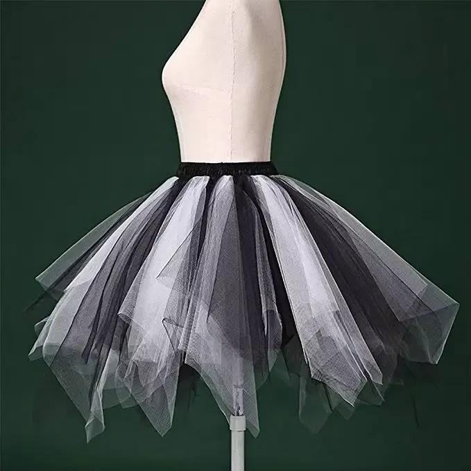 Jupon court en tulle pour femmes couches élastiques extensibles jupe tutu d'été pour adultes sous-jupe rockabilly nouvelle collection occassions spéciales