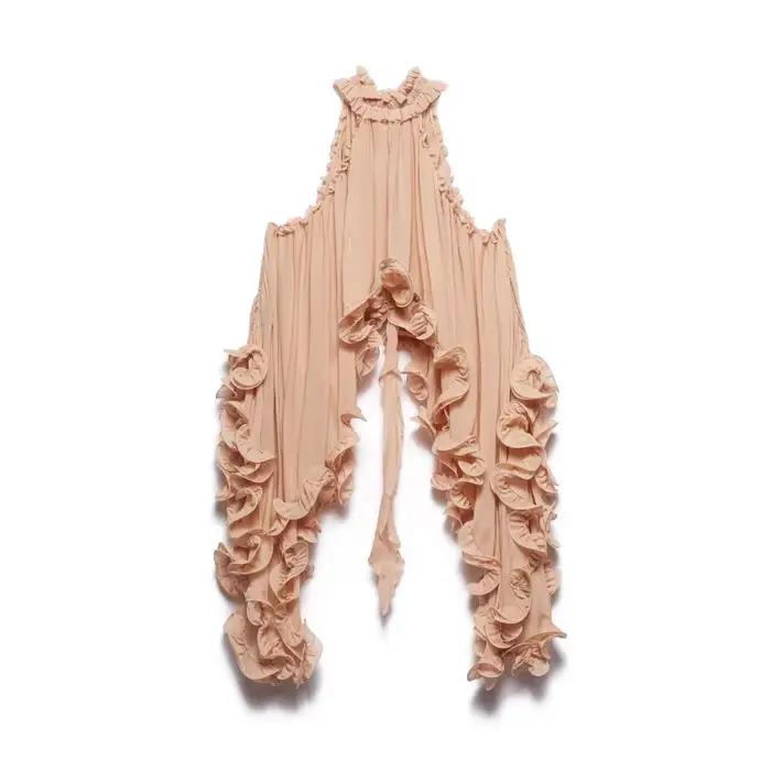 Ensemble deux pièces Chic avec ourlet à volants
