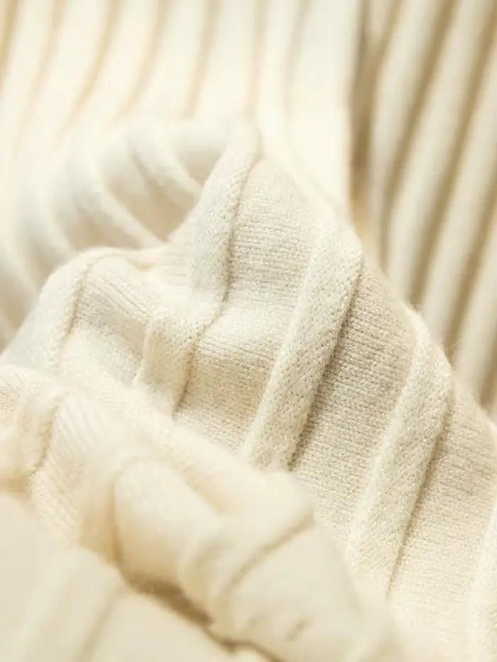 Jupe tricotée vintage décontractée en coton et viscose pour femmes, style streetwear, automne-hiver