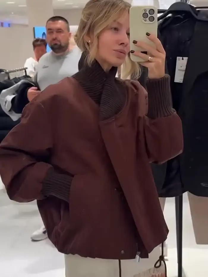 Cardigan élégant avec nœud à nouer pour femme, col en v, tricoté, contraste, manches longues, pulls, mode automne hiver 2025, vêtements d'extérieur pour dames