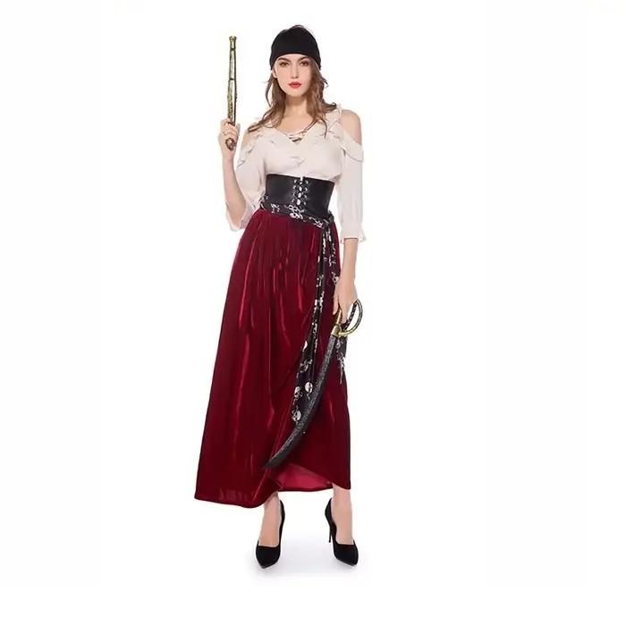 Costume de marin de capitaine Pirate pour femmes