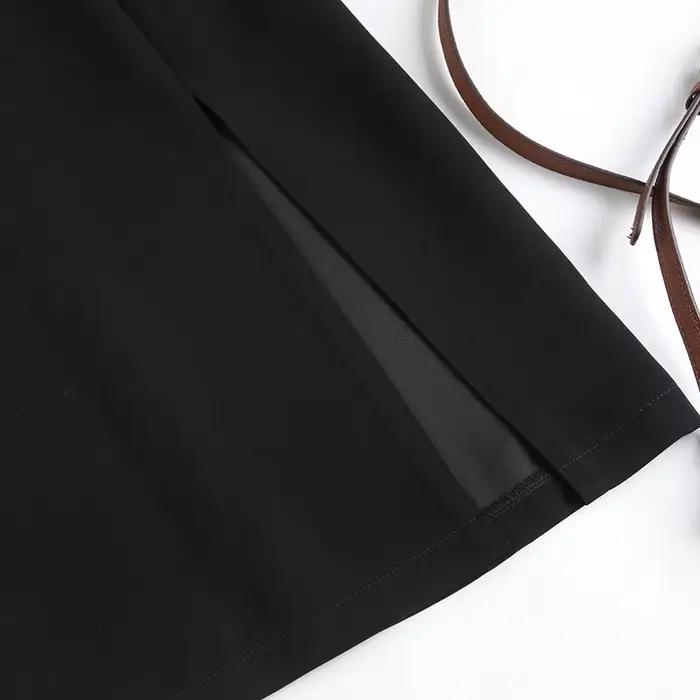 Jupe crayon taille haute avec ourlet fendu pour femme