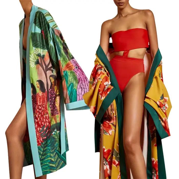 Kimono japonais traditionnel pour femmes, cardigan long, cardigan Cosplay, chemise chemisier, femme Yukata, Haori Geisha