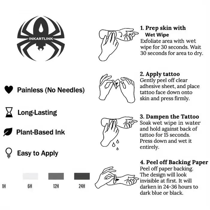 Tatouage temporaire mordant les lèvres, dure jusqu'à 15 jours, autocollant semi-permanent magique imperméable de nouvelle technologie.