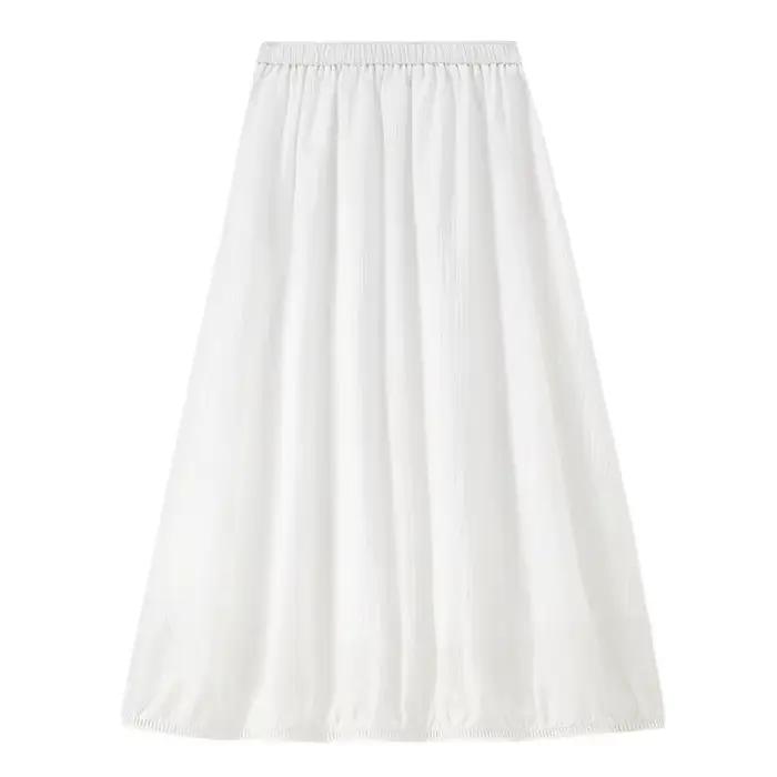 Jupe midi blanche en Lyocell SENTUBILA pour femme