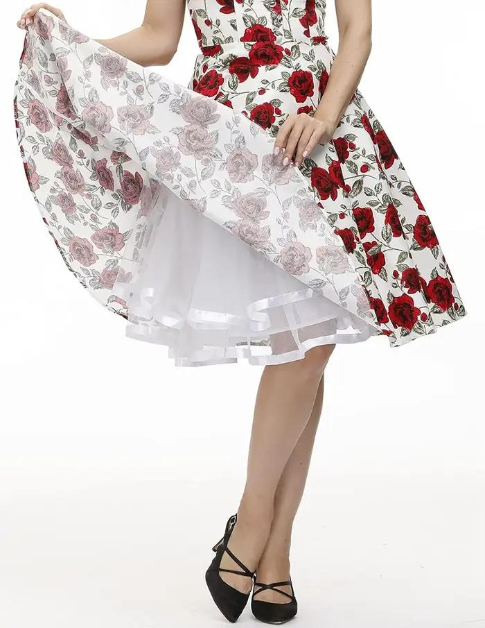 Femme jupon Tutu sous-jupes Crinoline années 50 3 couches ruban gaze Tulle jupe Vintage mariage mariée glisse Rockabilly