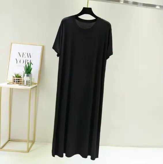 Grande taille chemise de nuit femmes nouveau printemps été longue robe modal coton vêtements de nuit robe de nuit femme ample robe de nuit chemise camisola