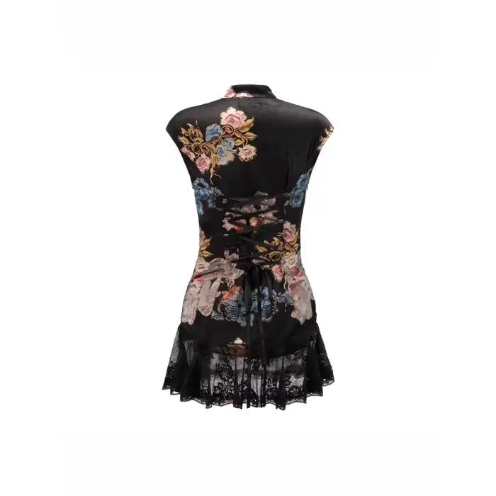 Nouvelle jupe courte style chinois en cheongsam